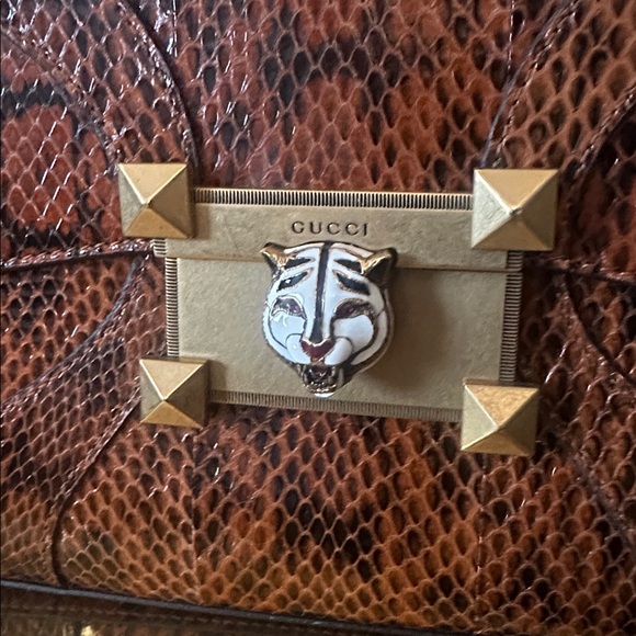 ON HOLD 🏆 Gucci Exotic Python Tiger Osiride (Oh-sear-ee-day) Circa 2017 - Picture 2 of 15